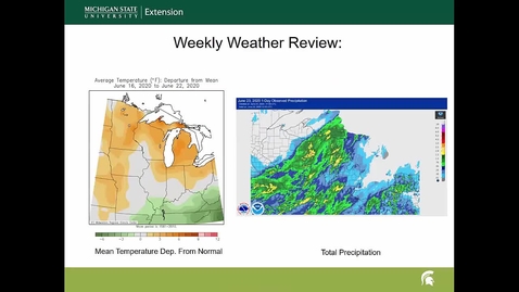 Thumbnail for entry Agricultural weather forecast for June 24, 2020