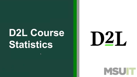 Thumbnail for entry D2L Course Statistics