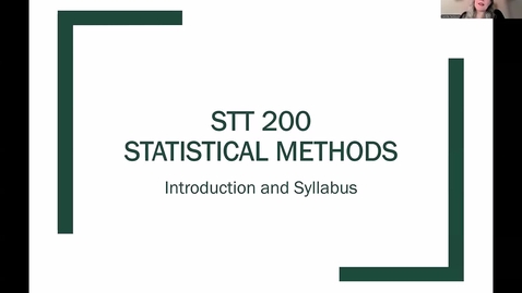 Thumbnail for STT 200 US25 Session B Introduction
