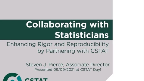 Thumbnail for CSTAT Day - Collaborating with Statisticians