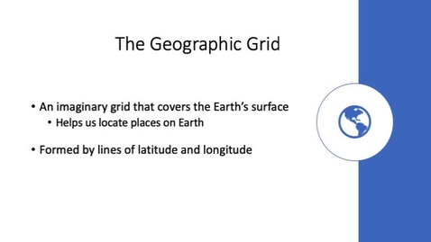 Thumbnail for entry Latitude and Longitude