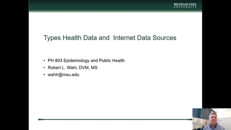 Thumbnail for Module 5 - Types of Health Data and  Internet Data Sources - PowerPoint