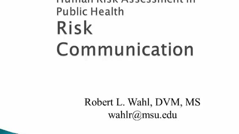 Thumbnail for HM816 Mod12and13RiskCommunication