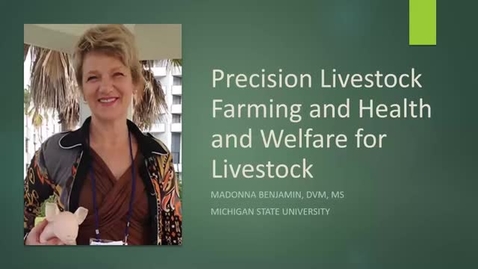 Thumbnail for entry New MSU Livstock Research and Precision Technology: Madonna Benjamin