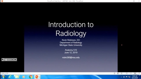 Thumbnail for entry ANTR510 Introduction to Radiology - Robinson (EL Origin)