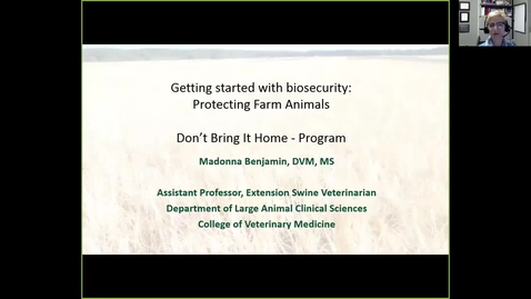Thumbnail for entry Biosecurity Protecting farm animal health