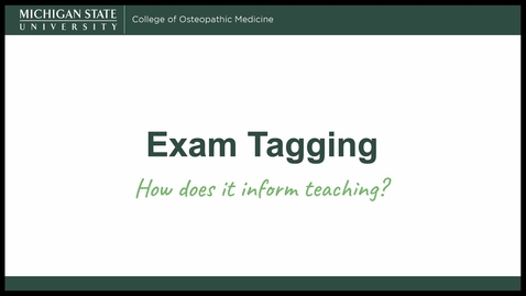 Thumbnail for Exam Tagging: How does it Inform Teaching?