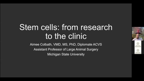 Thumbnail for entry LCS CE-Stem Cells: from research to the clinics -Colbath