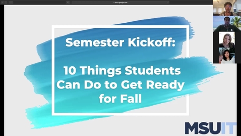Thumbnail for entry Fall 2021 Student Semester Kickoff (August 20th)