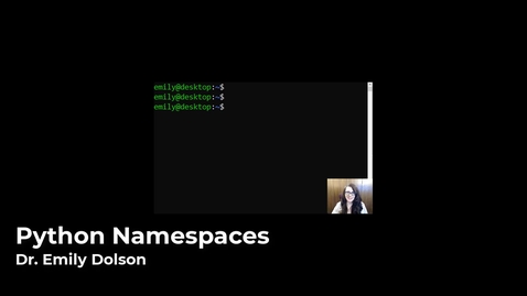 Thumbnail for entry Python Namespaces