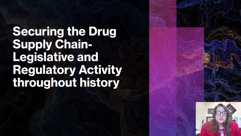 Thumbnail for entry securing the drug supply chain