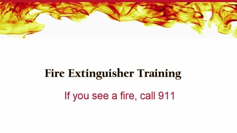 Thumbnail for Fire Extinguisher Intro