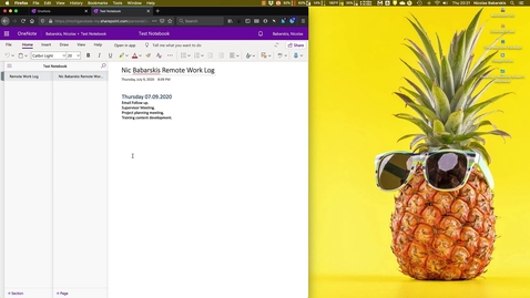 Thumbnail for entry OneNote Remote Log