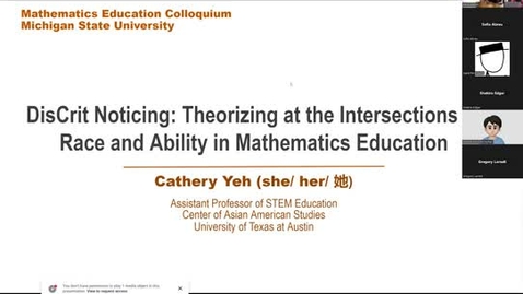 Thumbnail for 2023-12-7 Yeh Colloquium  Video
