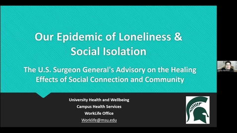 Thumbnail for Our Epidemic of Loneliness and Isolation