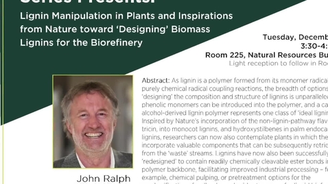 Thumbnail for entry Hanover Forest Science Seminar Series Presents: John Ralph