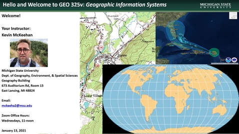 Thumbnail for entry Instructor Introduction: Kevin McKeehan (SS21 Geo325/730) 
