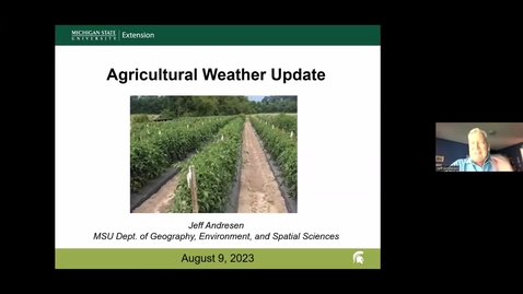 Thumbnail for entry Agricultural Weather Update - August 9, 2023