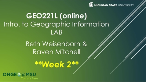 Thumbnail for entry Week 2 Notes (SS22 GEO 221LAB, section 730)
