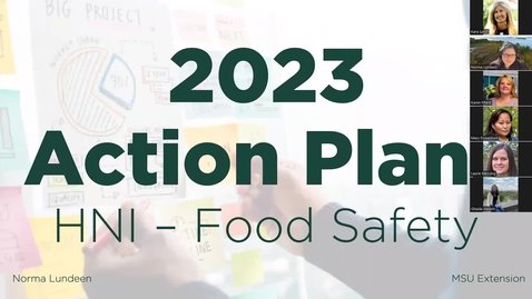 Thumbnail for entry 2023 Action Plans - HNI, Food Safety