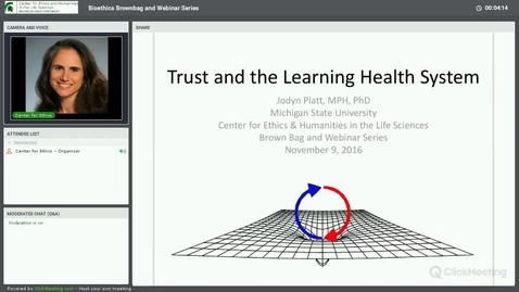 Thumbnail for entry Trust and the Learning Health System