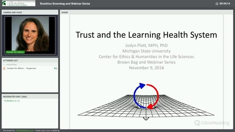 Thumbnail for Trust and the Learning Health System