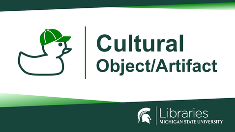 Thumbnail for Finding Articles for the Cultural Artifact Assignment (2025)