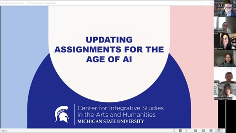 Thumbnail for IAH GenAI and Gen Ed Workshop (March 28, 2025) - Updating Assignments for the Age of AI