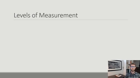 Thumbnail for entry Levels of measurement