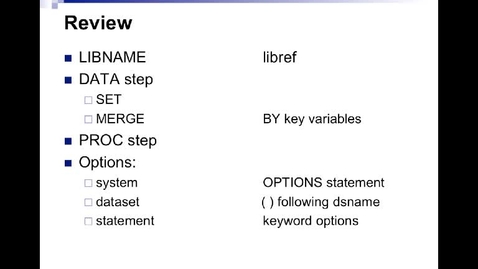 Thumbnail for entry Module-4_FeaturesSASSystemUtilityProcedures