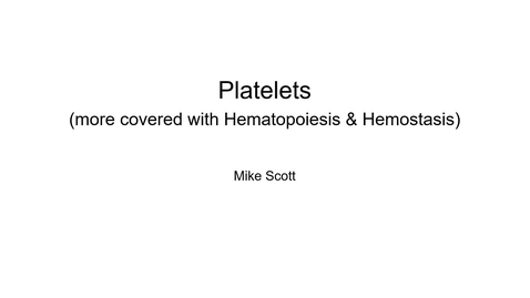 Thumbnail for entry VM 523-Platelet overview