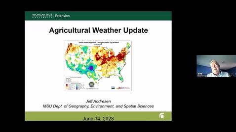 Thumbnail for entry Agricultural Weather Update - June 14, 2023