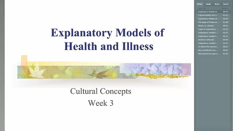 Thumbnail for HM838 Mod3ExplanatoryModelsofHealth