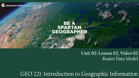 Thumbnail for GEO 221, Video Lecture: Unit 02, Lecture 02, Video 02