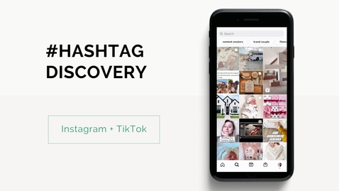 Thumbnail for entry Hashtag Discovery