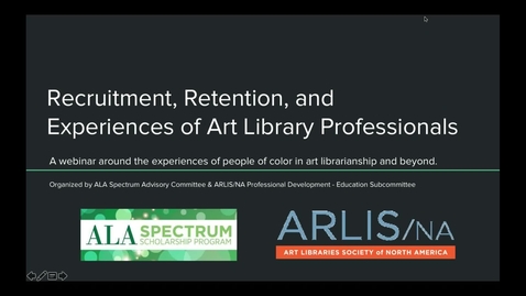 Thumbnail for entry Recruitment, Retention, and Experiences of Art Library Professionals