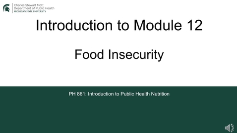 Thumbnail for PH861 Module 12 Introduction