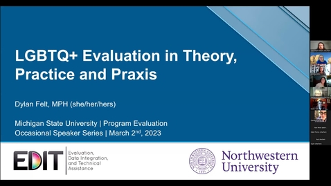 Thumbnail for LGBTQ+  Evaluation in Theory, Practice and Praxis
