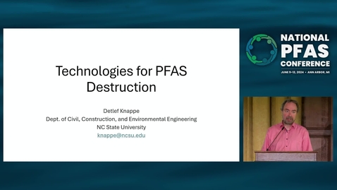 Thumbnail for D4.1.4. Remediation: Detlef Knappe, North Carolina State University