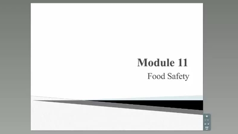 Thumbnail for entry HM 801_Module 11_Food Safety
