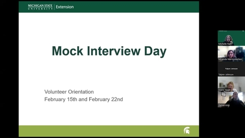 Thumbnail for entry Mock Interview Day Orientation 