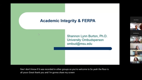 Thumbnail for entry Academic Integrity_Shannon Burton