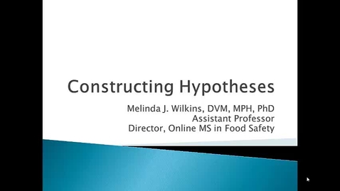 Thumbnail for entry Constructing Hypotheses