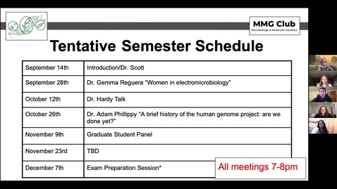 Thumbnail for MMG club Meeting October 12, 2020 Dr. Jonathan Hardy