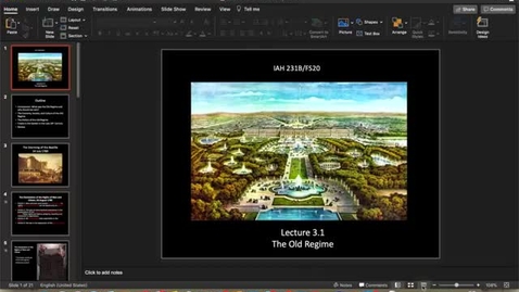 Thumbnail for entry Lecture 3.1 - Part 1