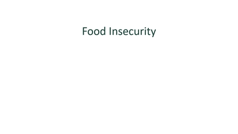 Thumbnail for entry Module 12 - Food Insecurity