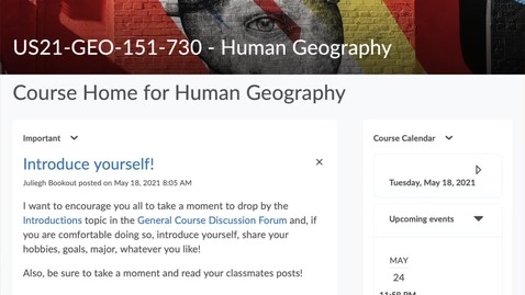 Thumbnail for entry GEO151: Taking Quizzes in GEO151
