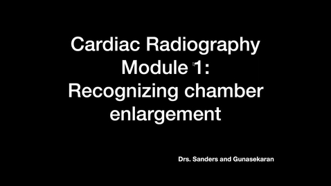 Thumbnail for entry VM 565-2021 D3 Cardiac radiography module 1 recognizing chamber enlargement Video