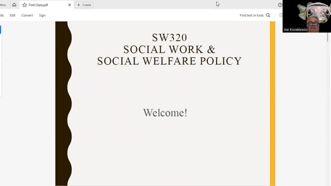 Thumbnail for entry Sept 5 2023--Welcome to Social Policy (Act I)