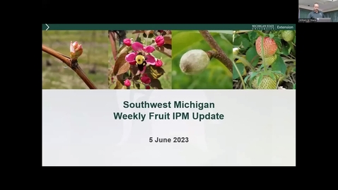 Thumbnail for entry South Michigan Fruit Update June 5 2023